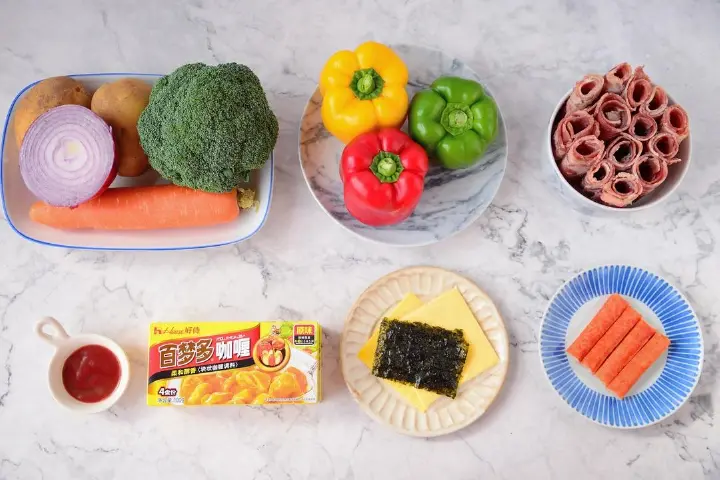 圣诞咖喱肥牛饭 第 1 步