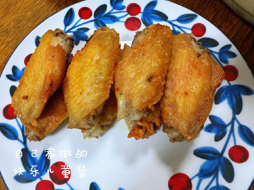 盐煎鸡翅成品图