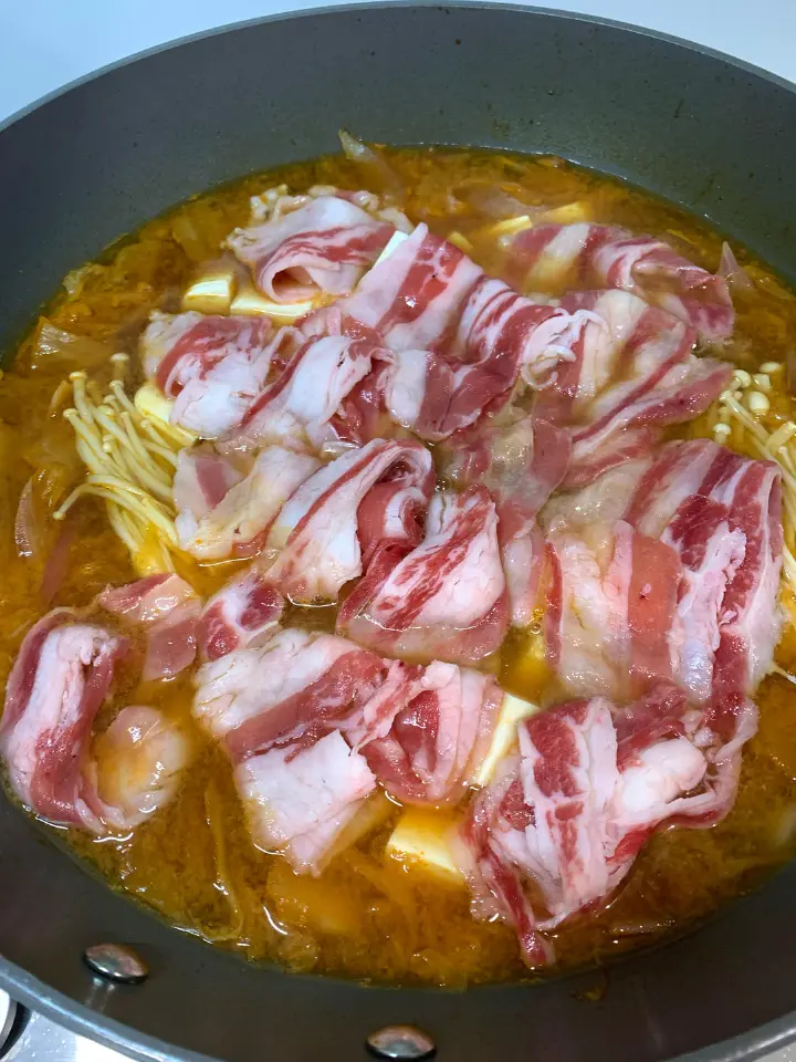 泡菜肥牛豆腐味噌汤 第 5 步