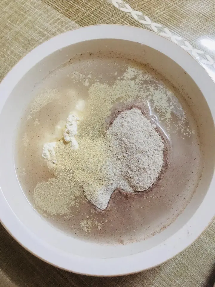 免揉无糖无油全麦面包 第 1 步