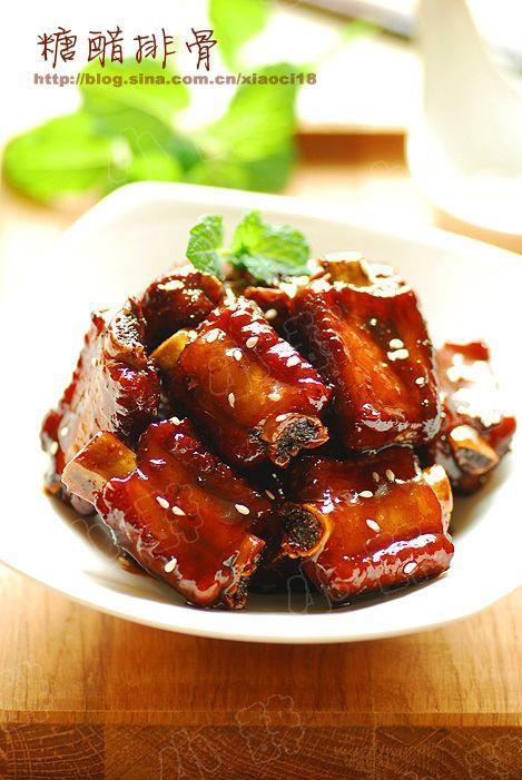 糖醋排骨成品图