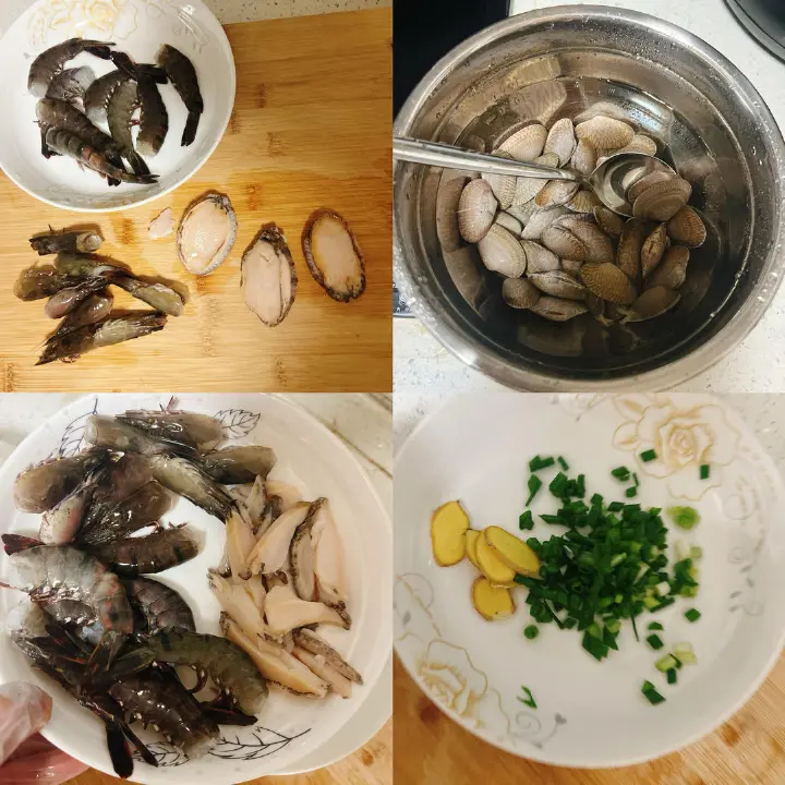 鲍鱼海鲜面 第 1 步