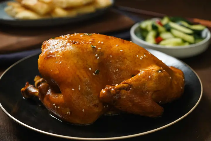 电饭煲焖整鸡 第 6 步