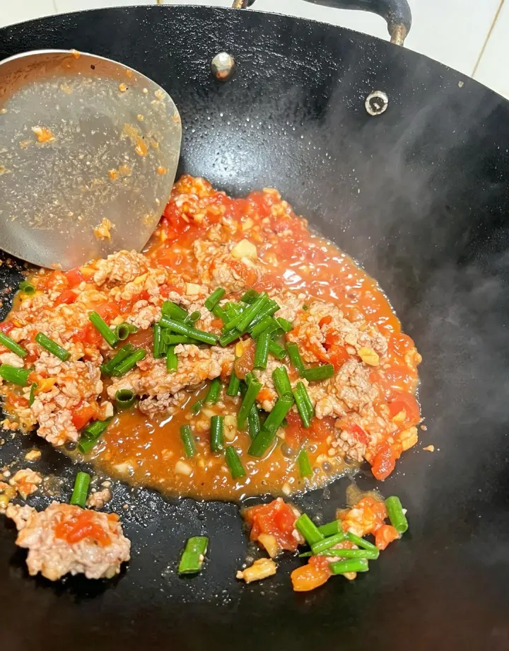 西红柿炒肉末 第 8 步