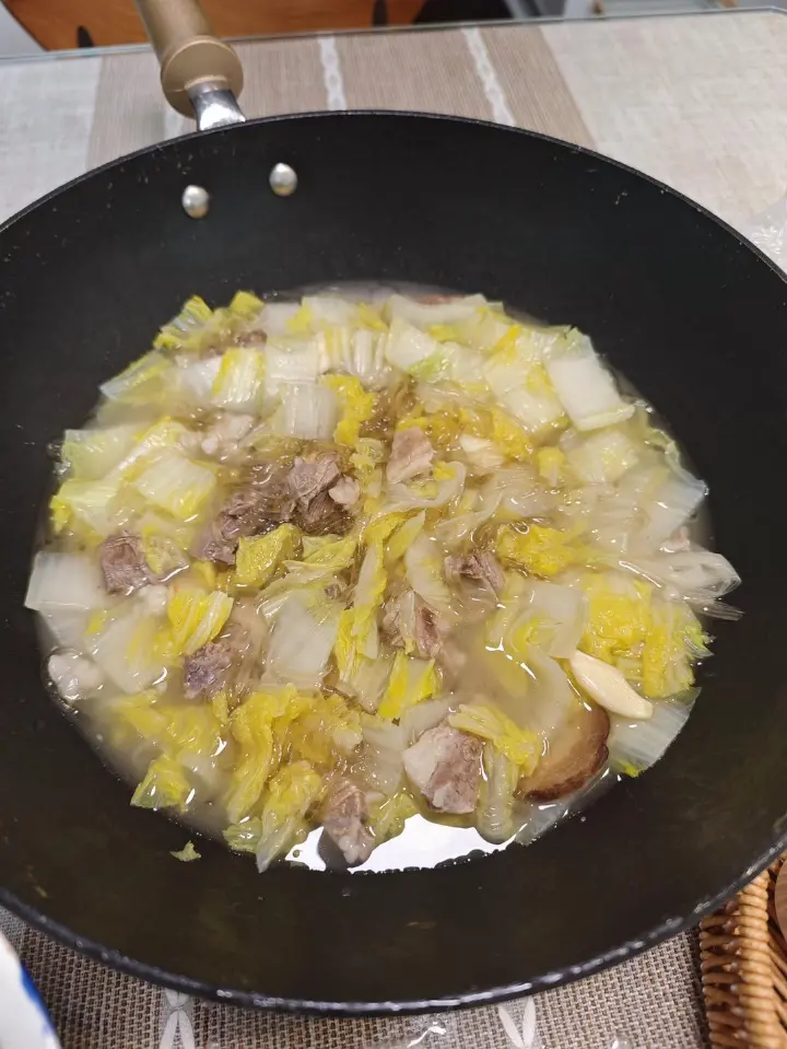 羊肉白菜炖粉条 第 1 步