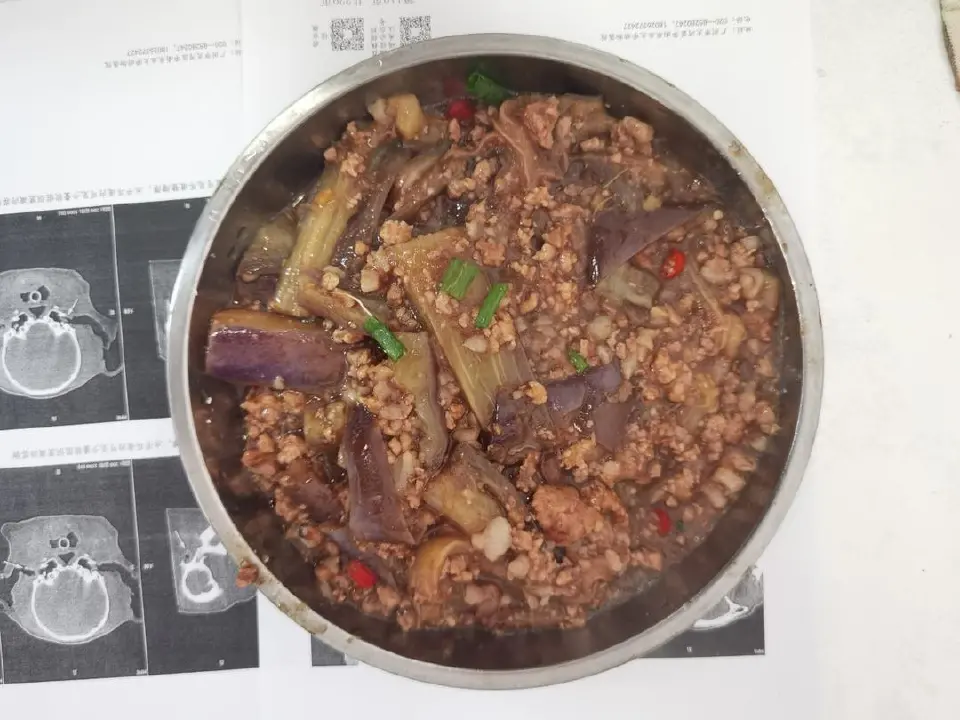 鱼香肉末茄子成品图