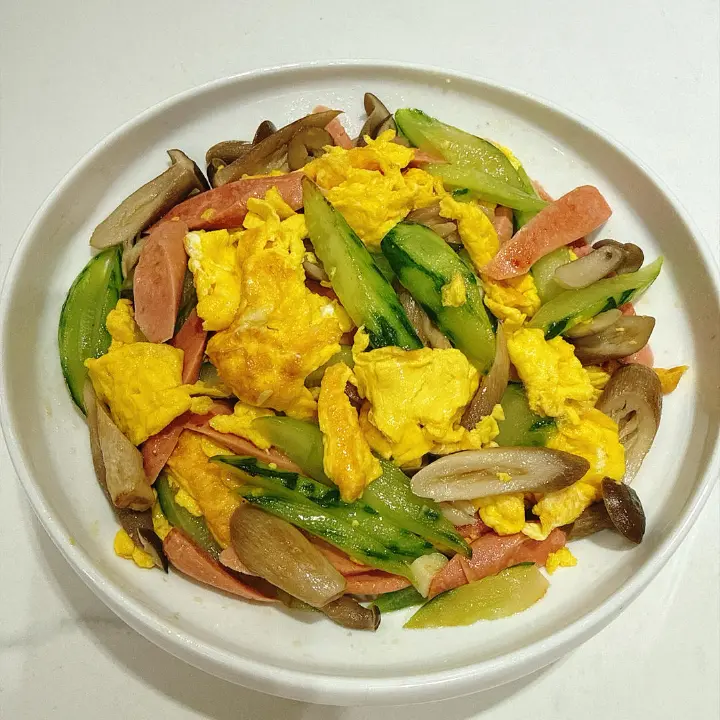 菌菇火腿炒鸡蛋 第 29 步