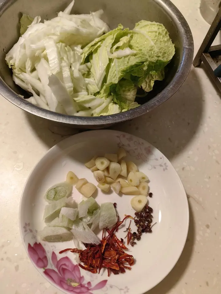 家常炒白菜 第 1 步