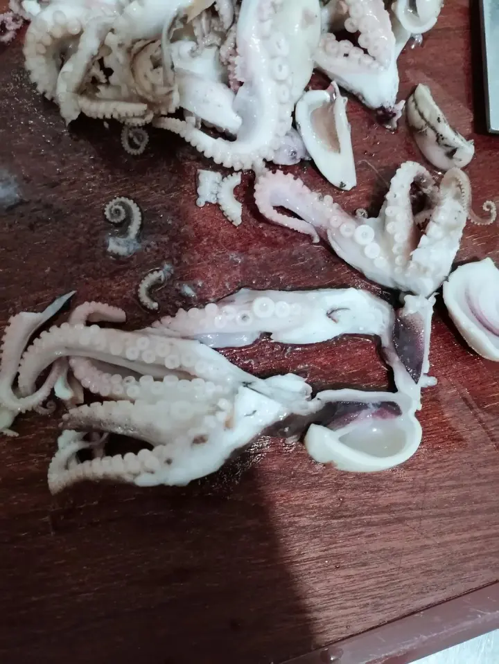 葱拌八带 第 3 步