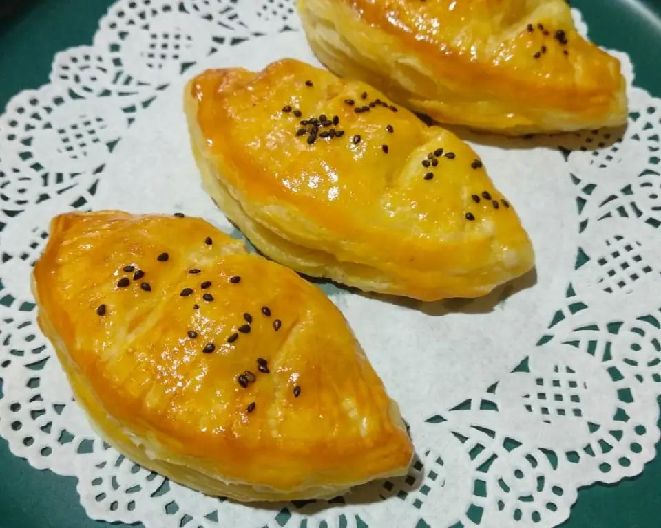 蛋挞皮版苹果派成品图