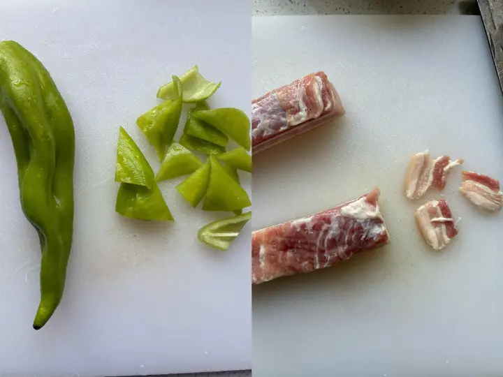 青椒小炒肉 第 1 步
