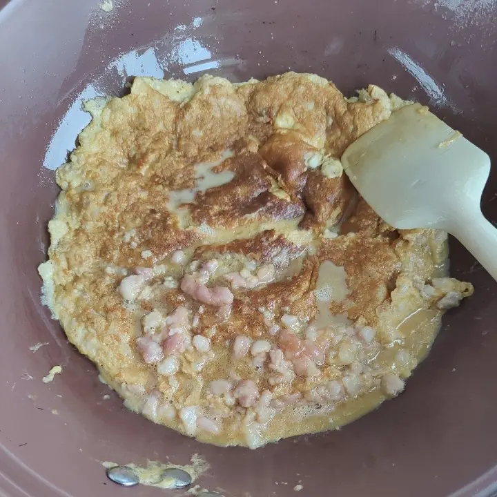 青菜肉蛋饼 第 3 步