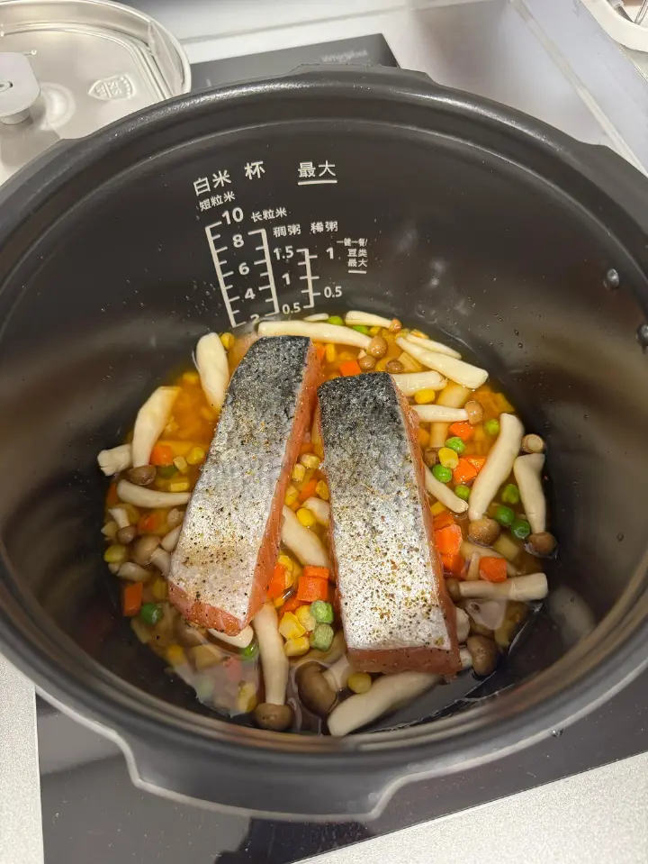 三文鱼焖饭 第 5 步