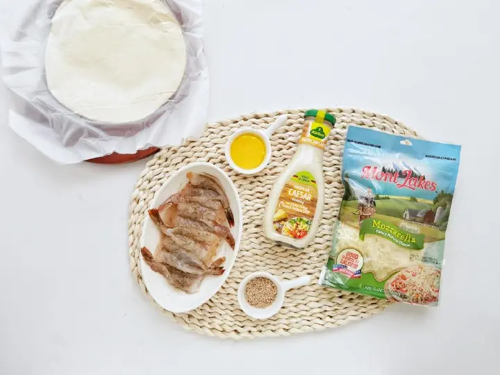 芝士酥皮大虾手抓饼 第 1 步