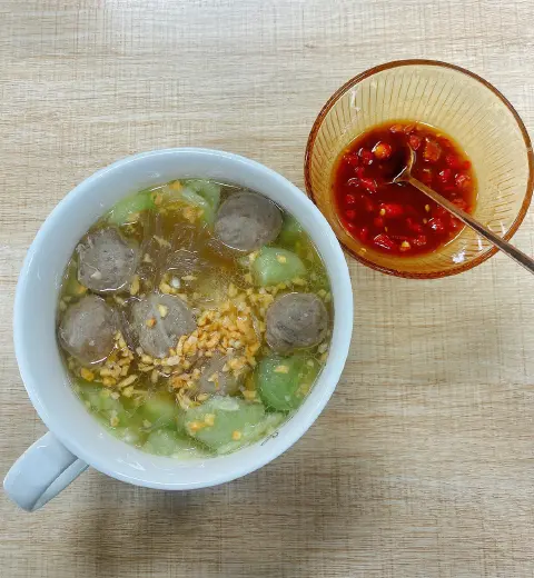丝瓜牛丸粉丝汤