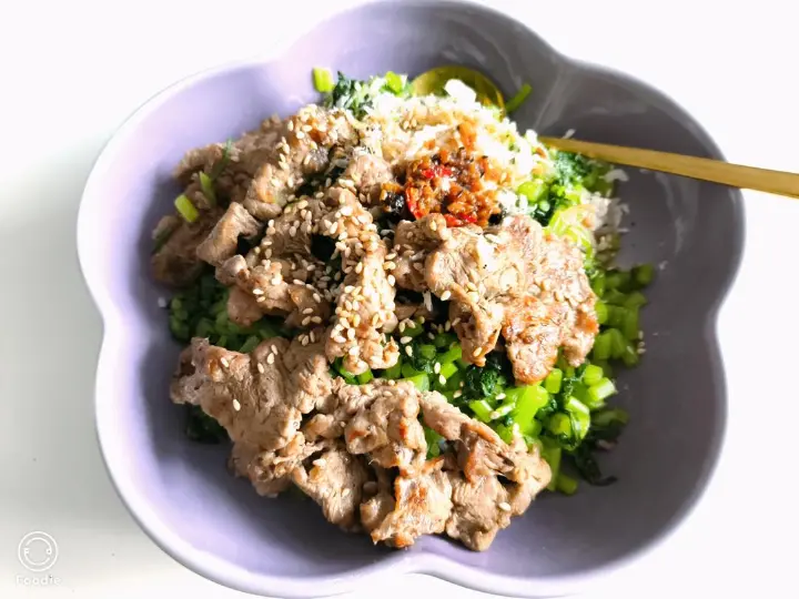 茼蒿牛肉菜饭 第 10 步
