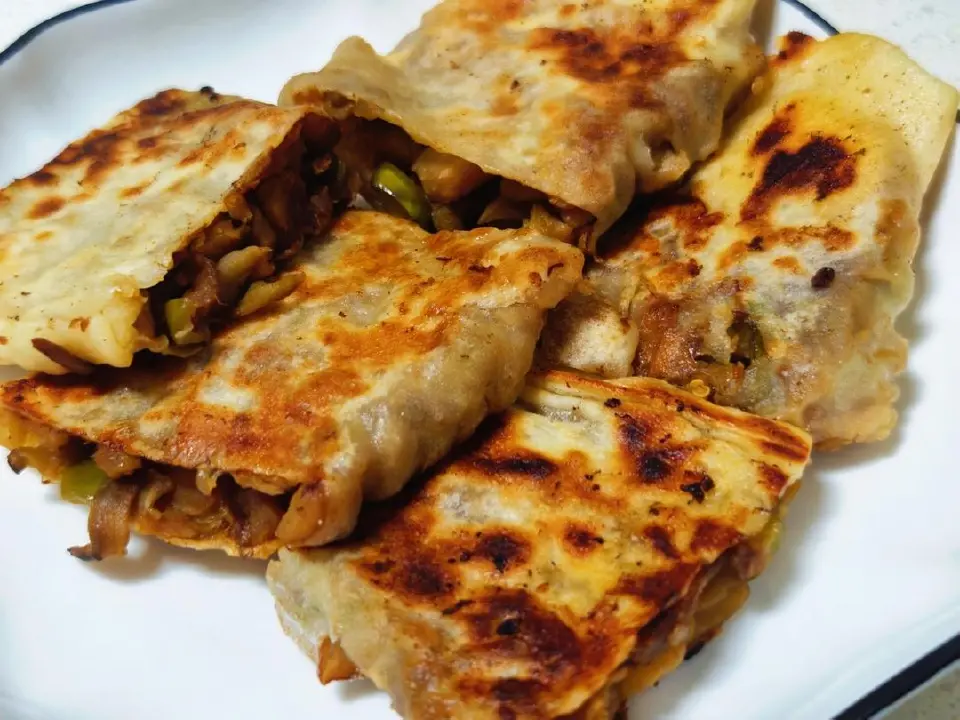 茄子锅贴成品图