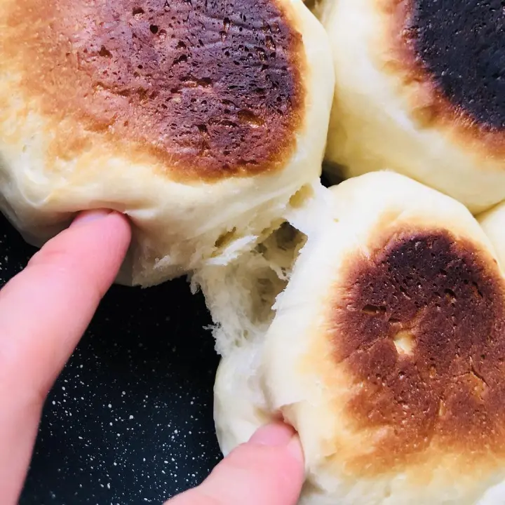 平底锅肉松面包 第 10 步