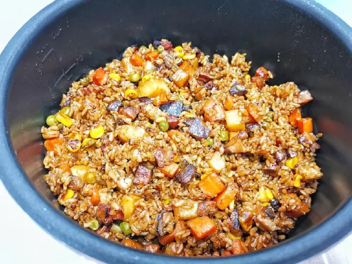 少油香肠南瓜焖饭 第 10 步