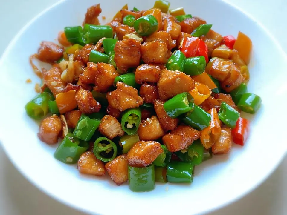 辣子鸡丁成品图