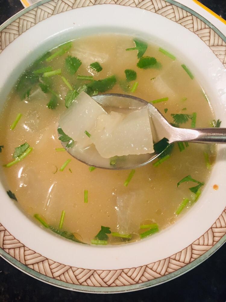 快手冬瓜鸡汤成品图