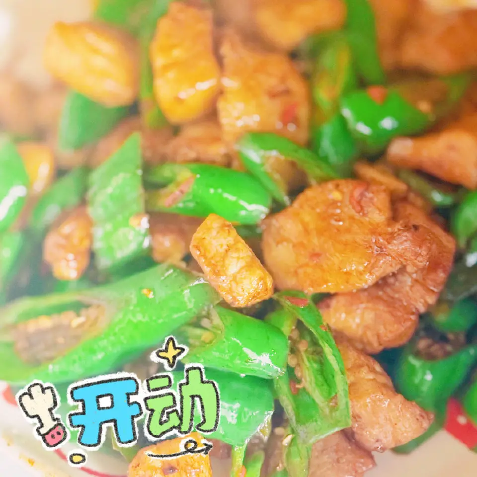 辣椒炒肉成品图