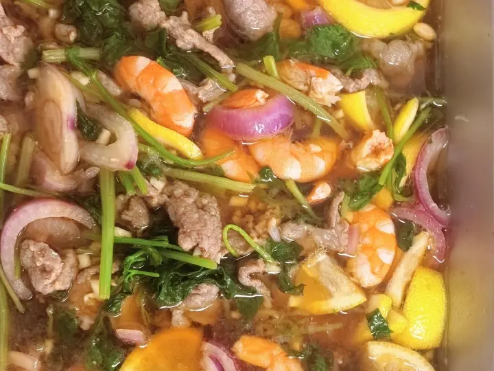 捞汁虾仁牛肉 第 4 步