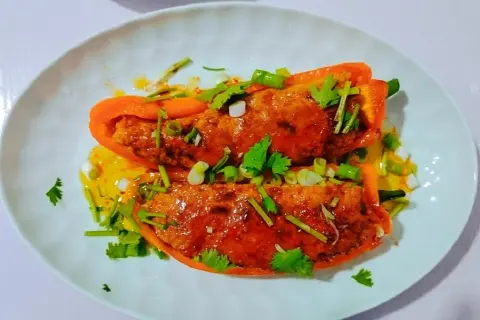 彩椒酿肉