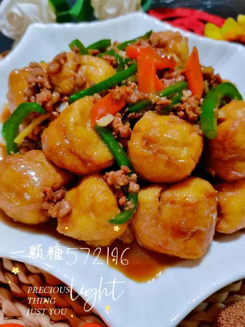 肉末豆泡