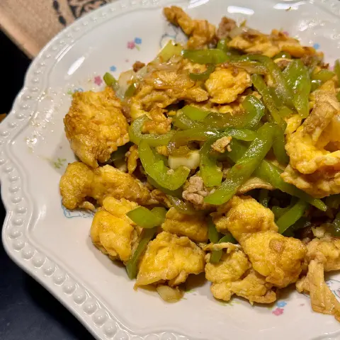 肉末青椒炒蛋