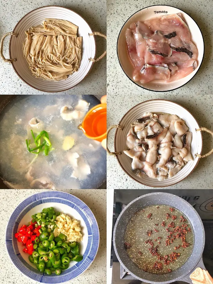 香辣剁椒黑鱼片 第 4 步