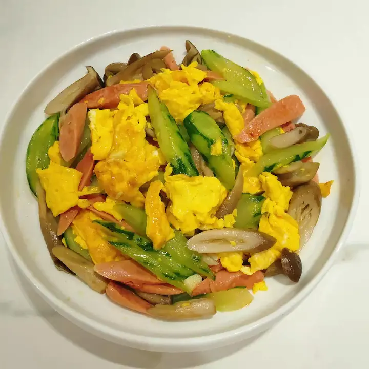 菌菇火腿炒鸡蛋 第 31 步