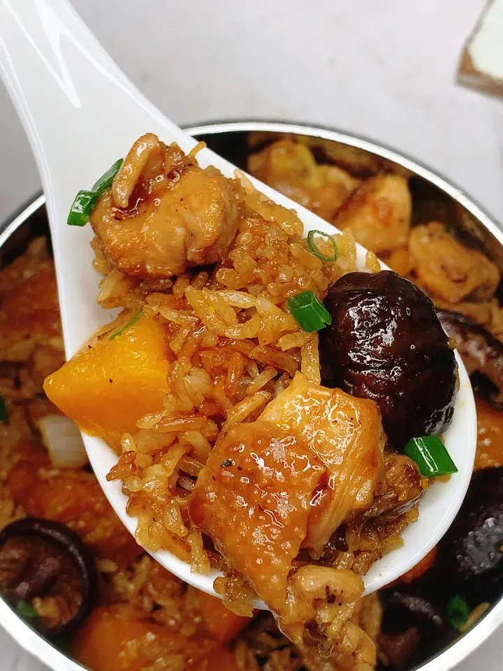 南瓜鸡腿焖饭 第 2 步