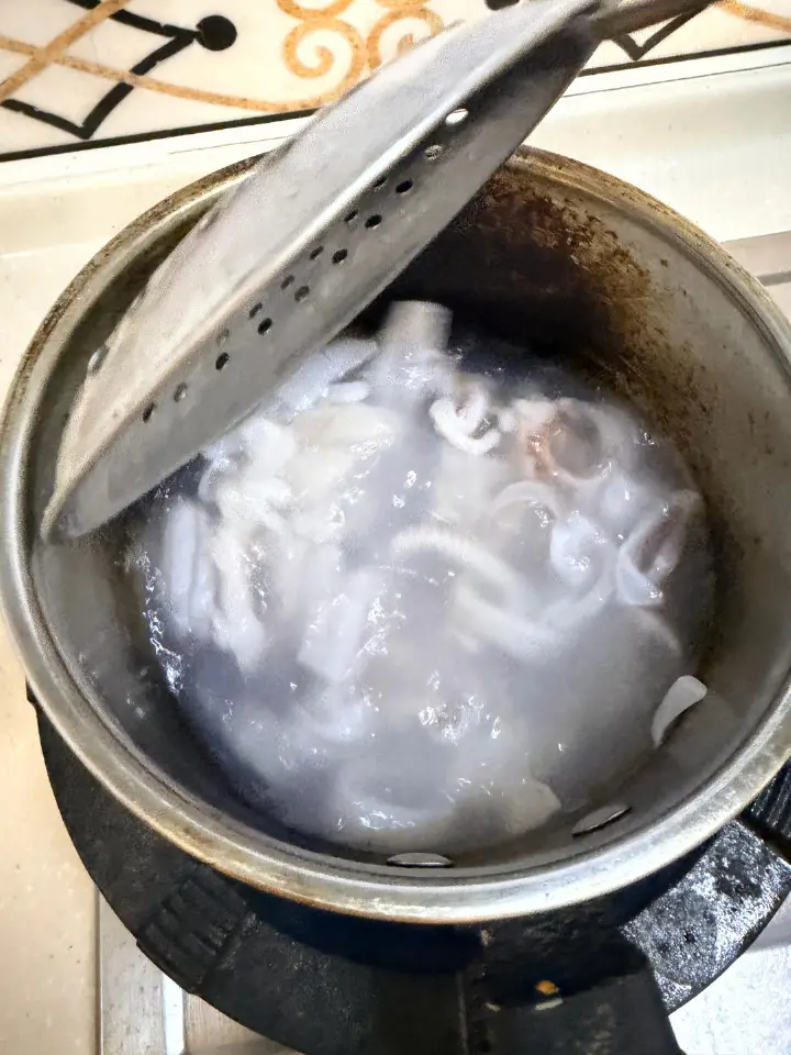 爆炒鱿鱼 第 3 步
