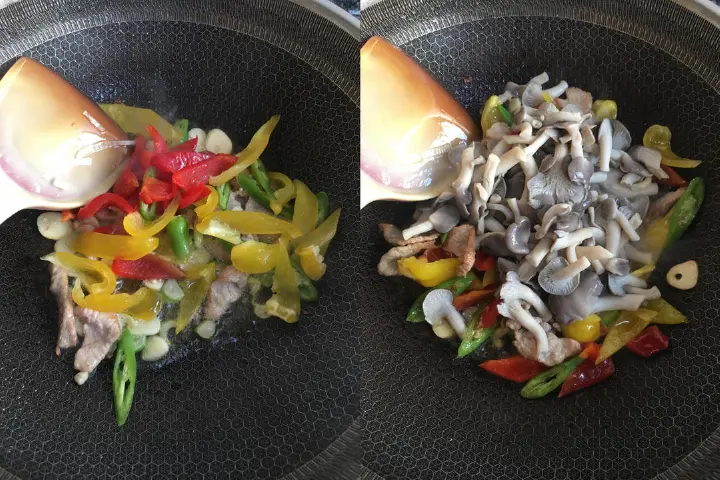 瘦肉炒蘑菇 第 6 步