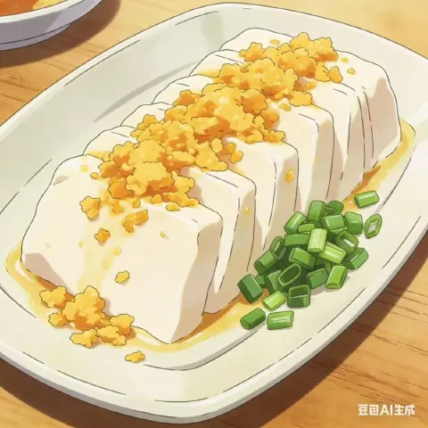 咸蛋黄拌豆腐