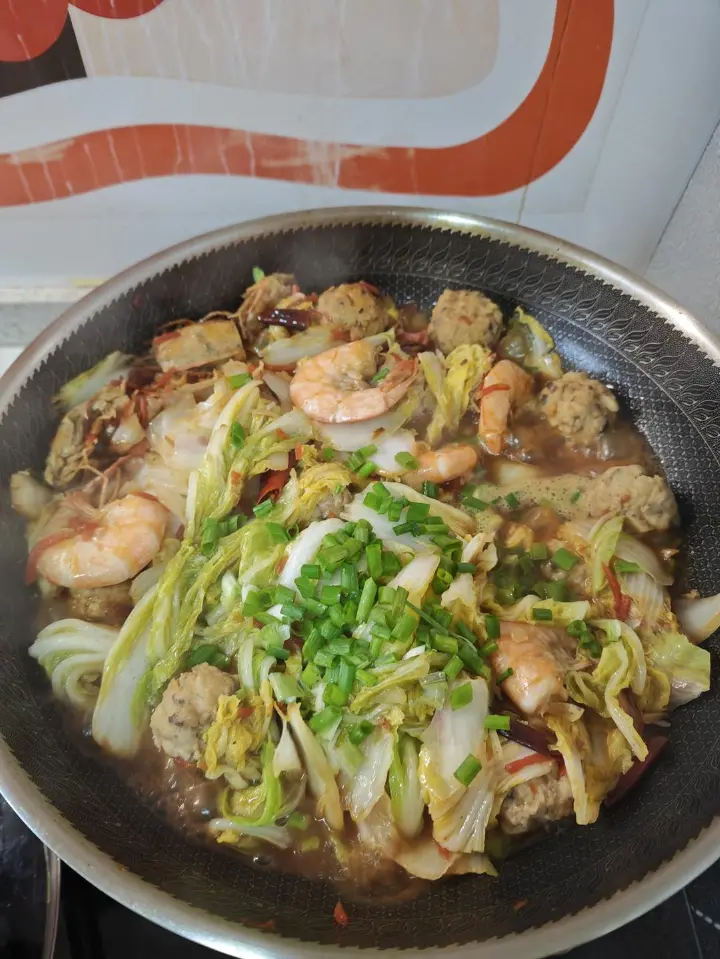 虾烧白菜 第 17 步