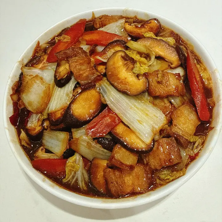 白菜炒香菇 第 35 步