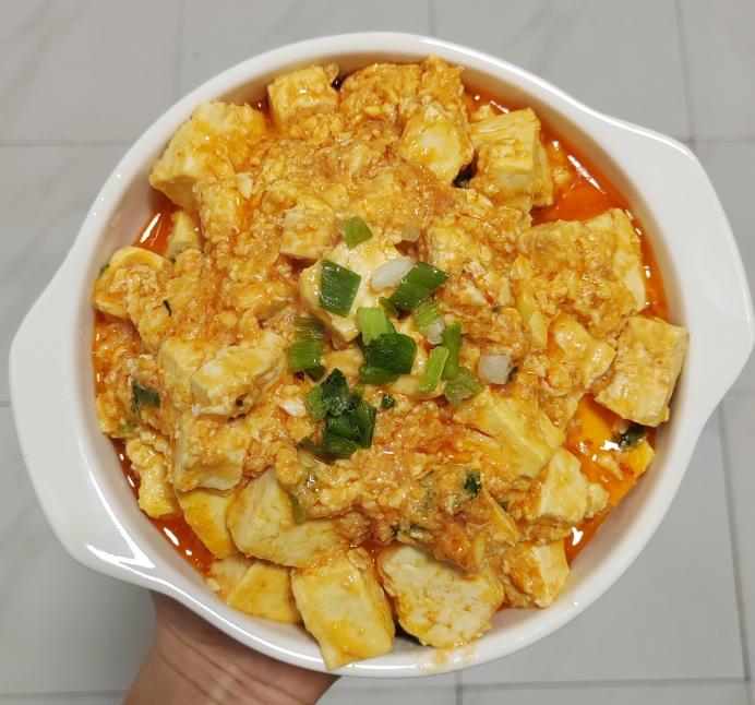 茄汁鸡蛋豆腐成品图
