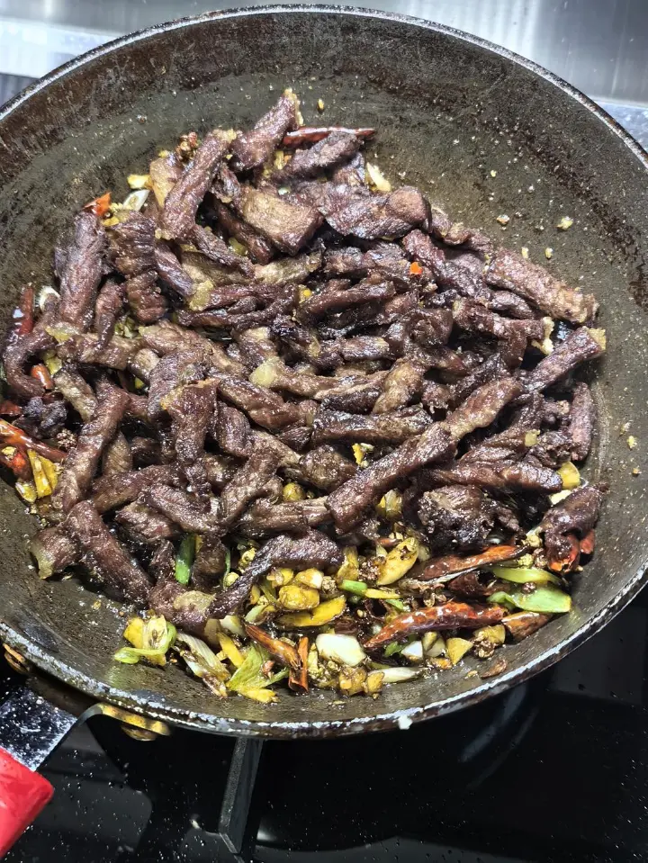 干煸牛肉条 第 12 步