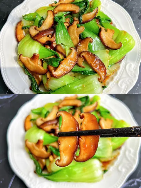 蚝油香菇油菜