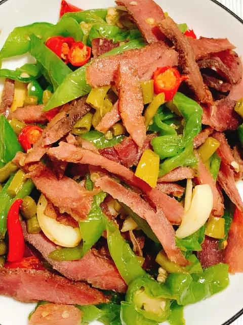 湘西腊肉炒酸豆角