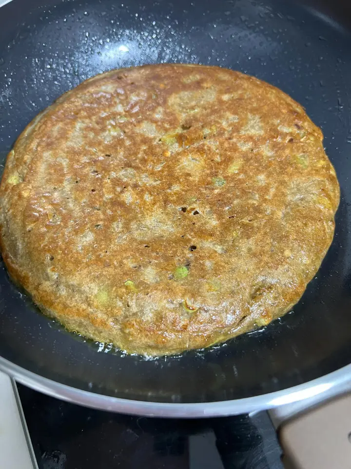 葱花荞麦面饼 第 7 步