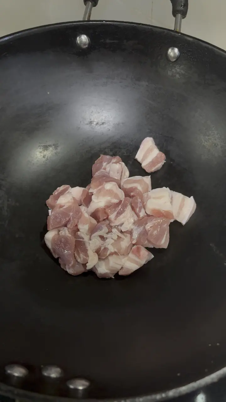 豆腐烧肉煲 第 2 步