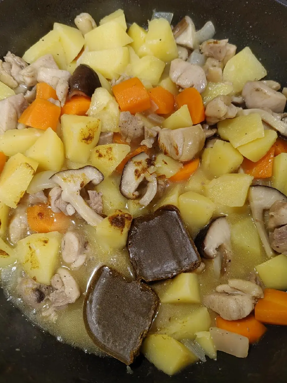 家常咖喱鸡成品图