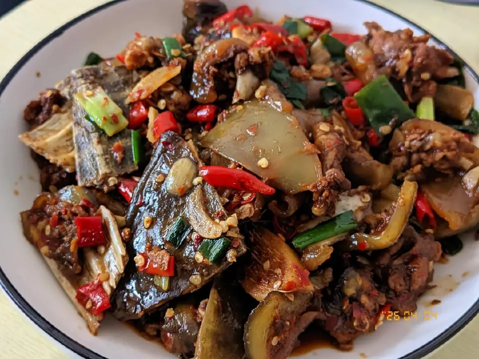江西香辣甲鱼成品图