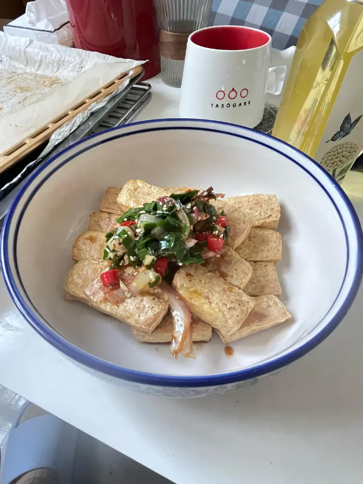 凉拌炸豆腐 第 4 步