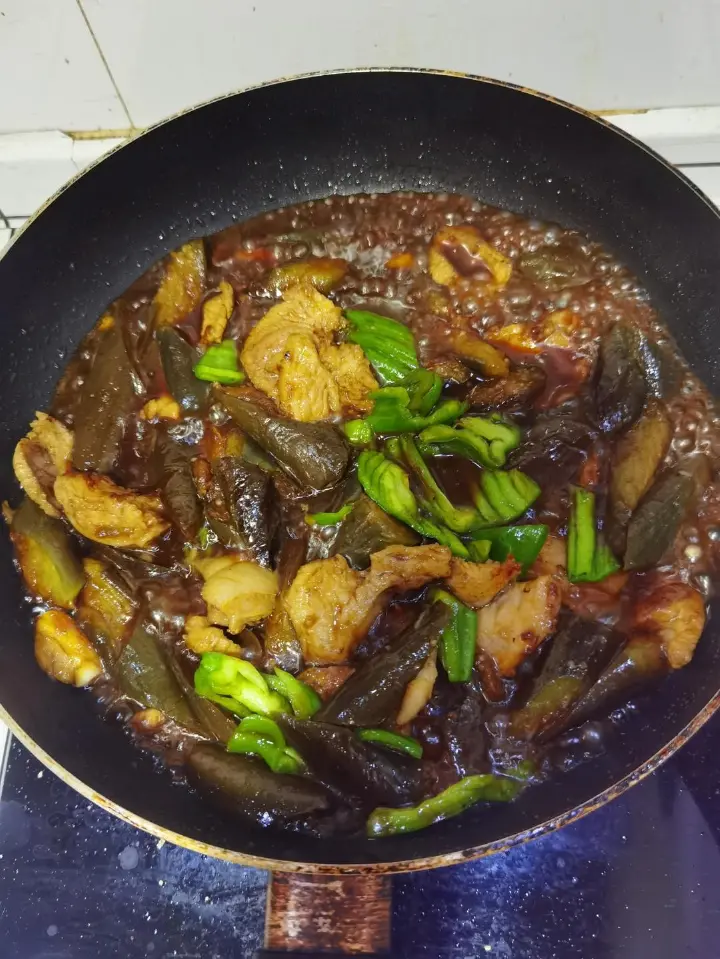 红烧茄子五花肉 第 11 步