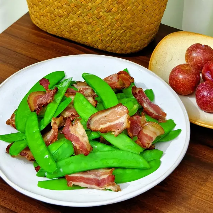 荷兰豆炒腊肉 第 5 步