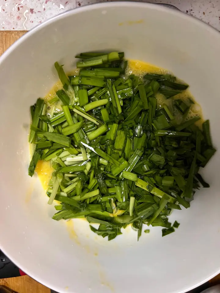 韭菜炒鹅蛋 第 4 步